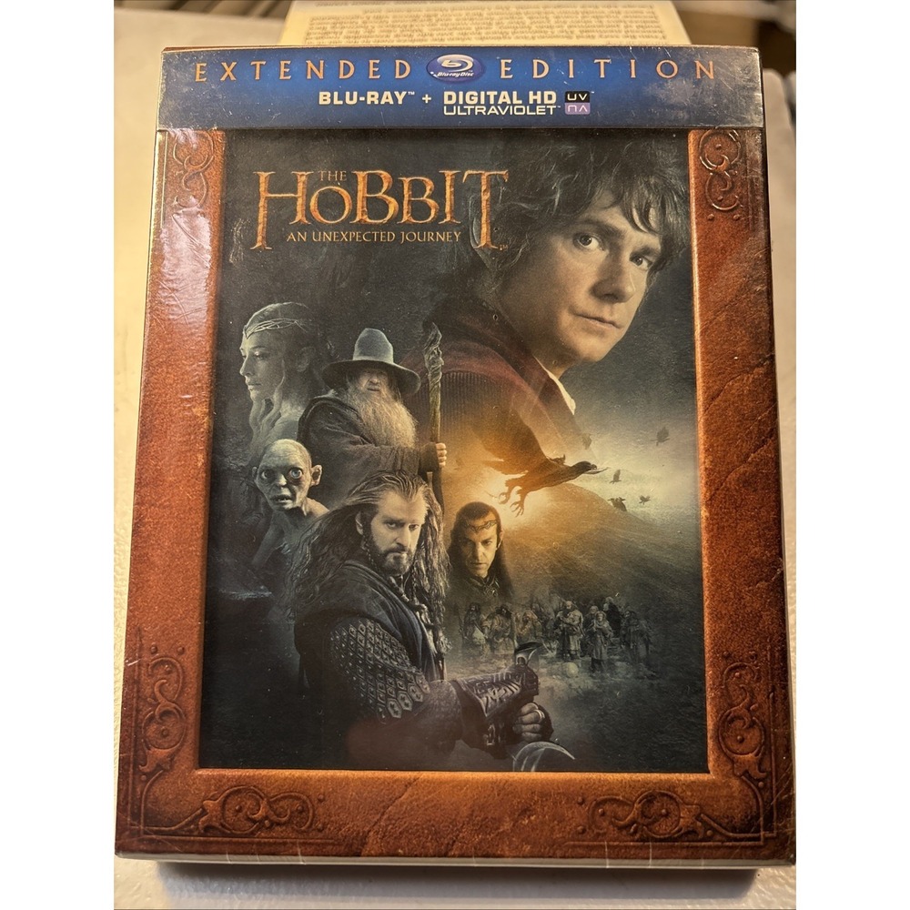 The Hobbit: an Unexpected Journey (Extended Edition) (Blu-ray, 2012) New Sealed